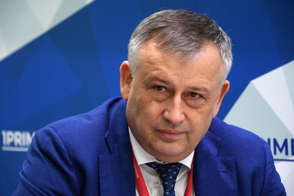 Поздравление Председателя Объединения профсоюзов России СОЦПРОФ Сергея Вострецова с победой Александра Дрозденко на выборах губернатора Ленинградской области